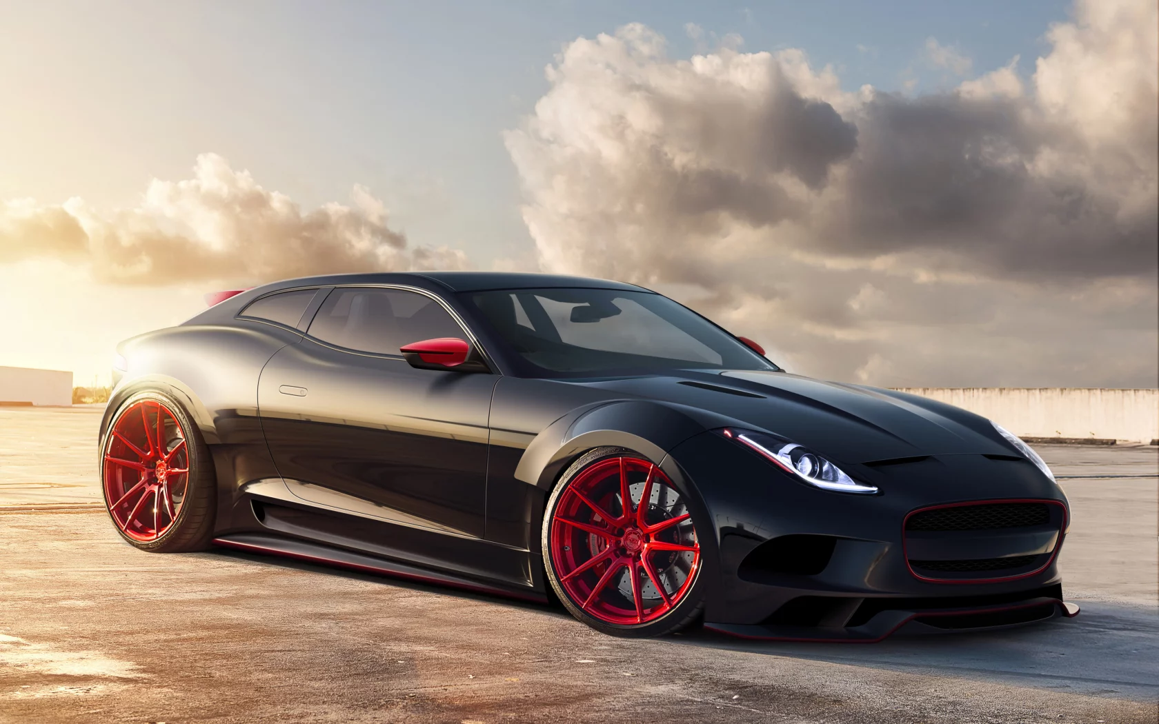 jaguar x-c16, virtual tuning, автообои, тюнинг, ягуар, рендер, concept