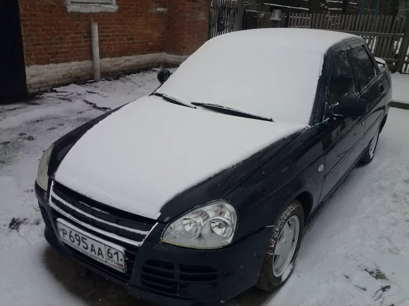 приора, зима, снег, тюнинг, красивая, ростов, даг