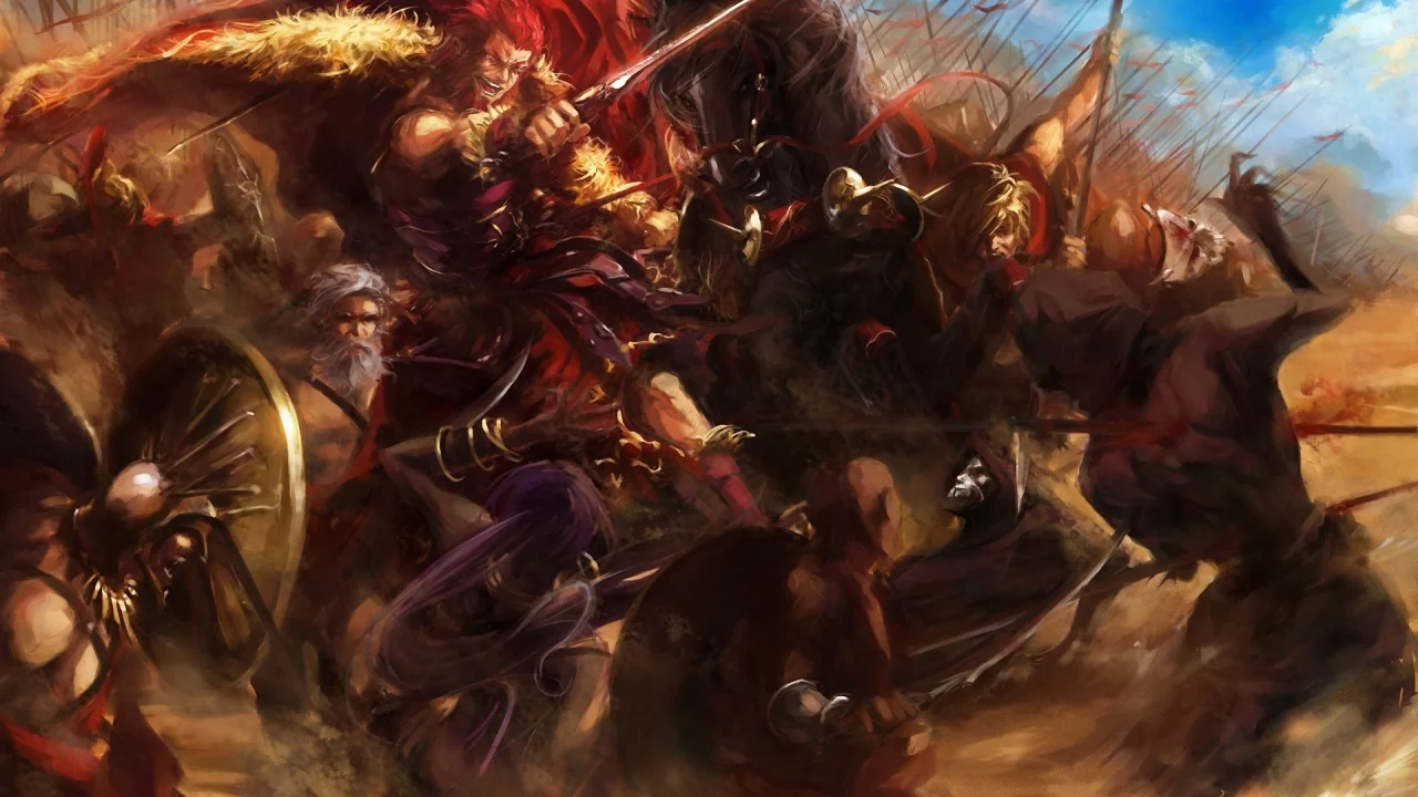 fate zero, войны, оружие, арт, rider , битва, stu dts, fate stay night, assassin
