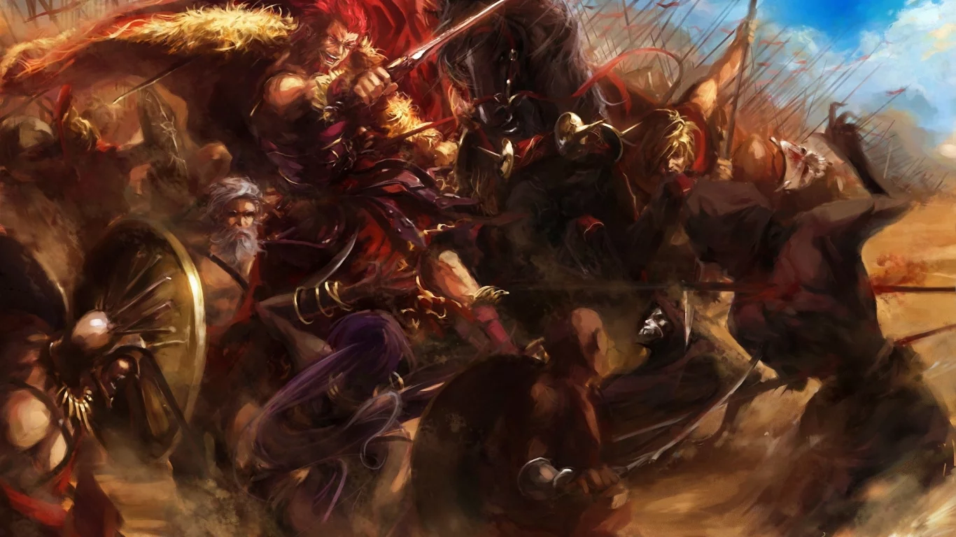 fate zero, войны, оружие, арт, rider , битва, stu dts, fate stay night, assassin