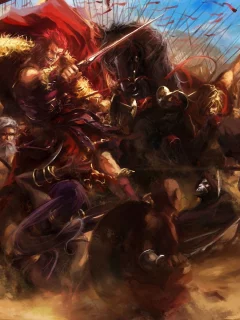 fate zero, войны, оружие, арт, rider , битва, stu dts, fate stay night, assassin