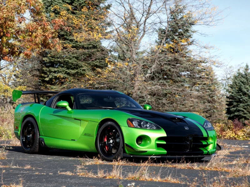 acr snakeskin edition, вайпер, green, dodge, viper, додж, зелёный, trees