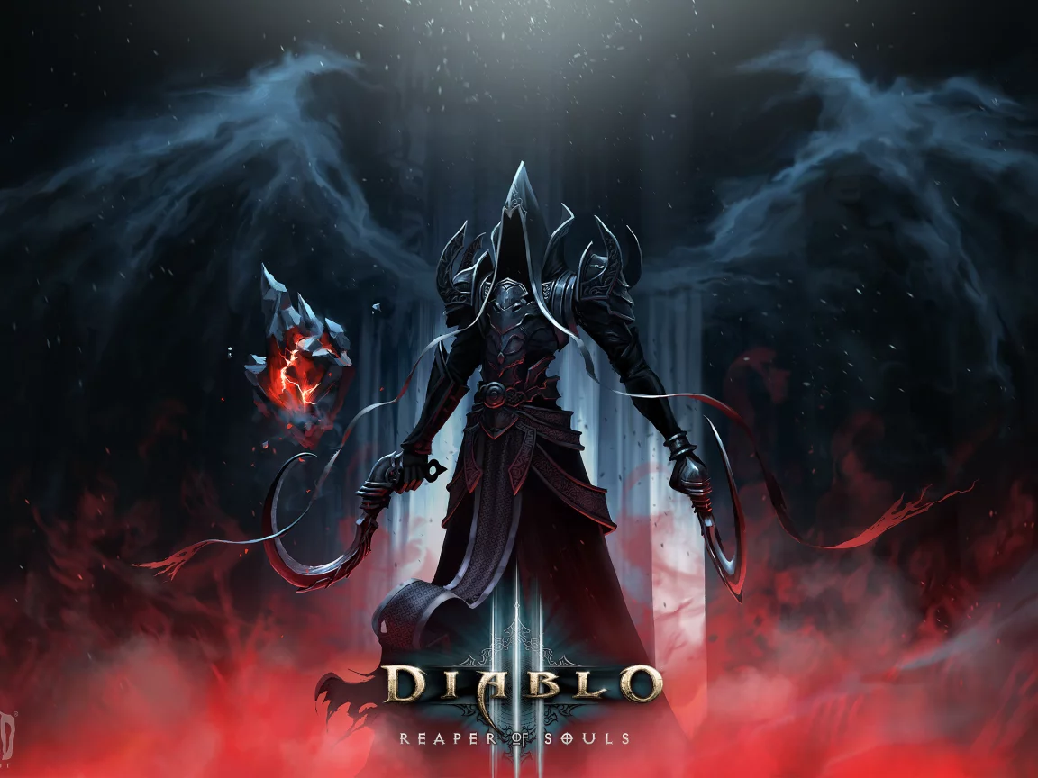 reaper of souls, серпы, angel of death, крылья, ангел, diablo, malthael