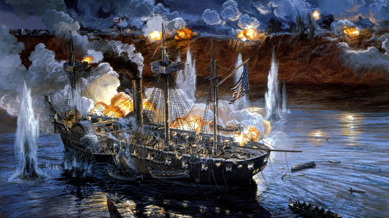 бой, painting, abandon ship, морской, залпы, арт, корабль, флот