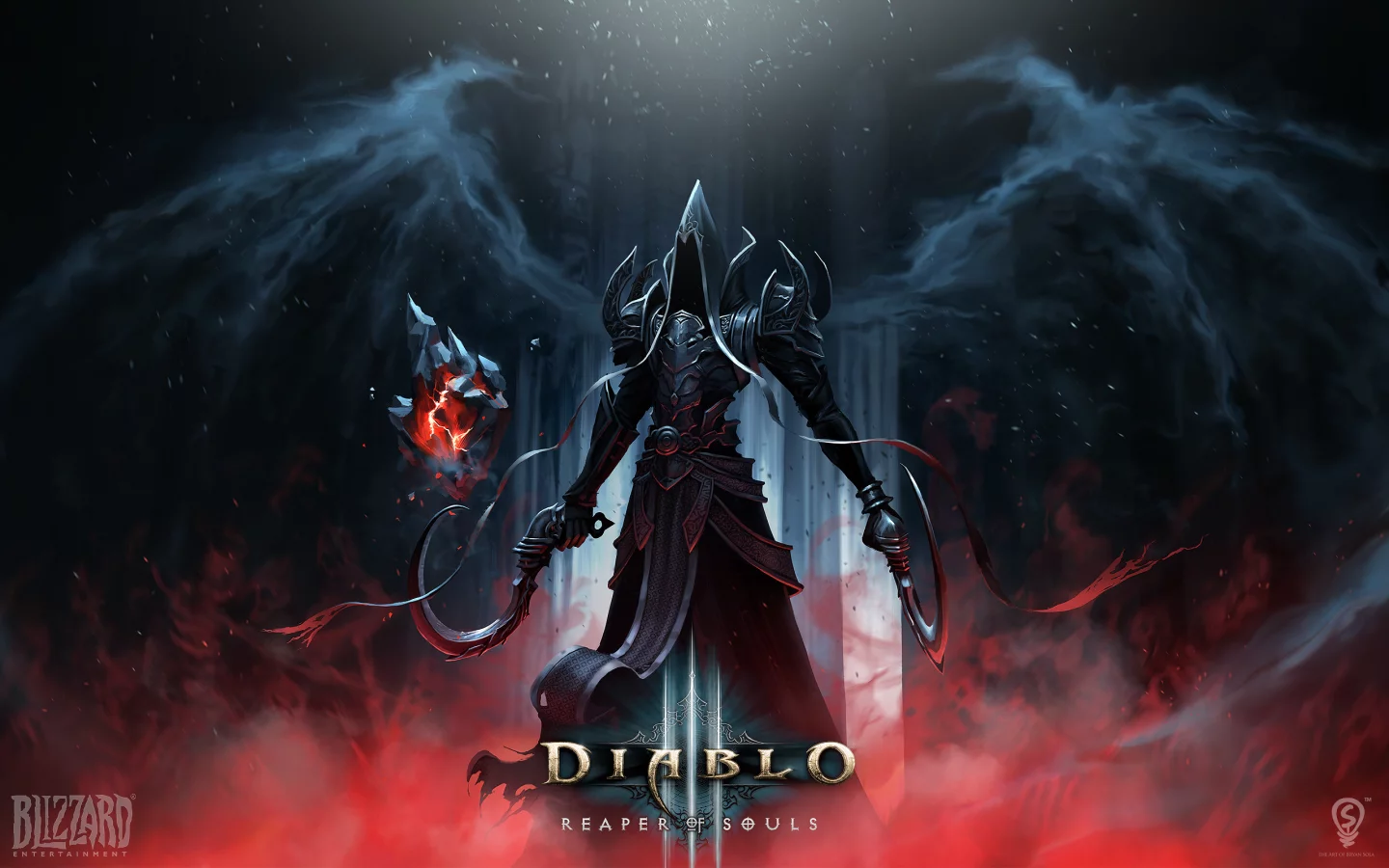 reaper of souls, серпы, angel of death, крылья, ангел, diablo, malthael