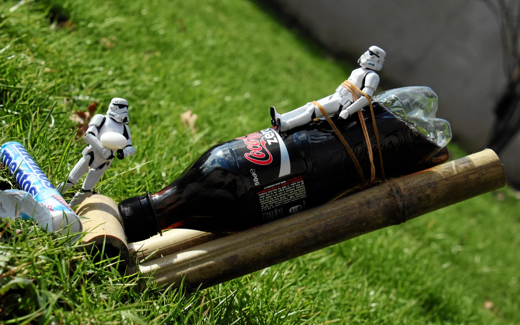 star wars, mentos, coca cola, stormtroopers