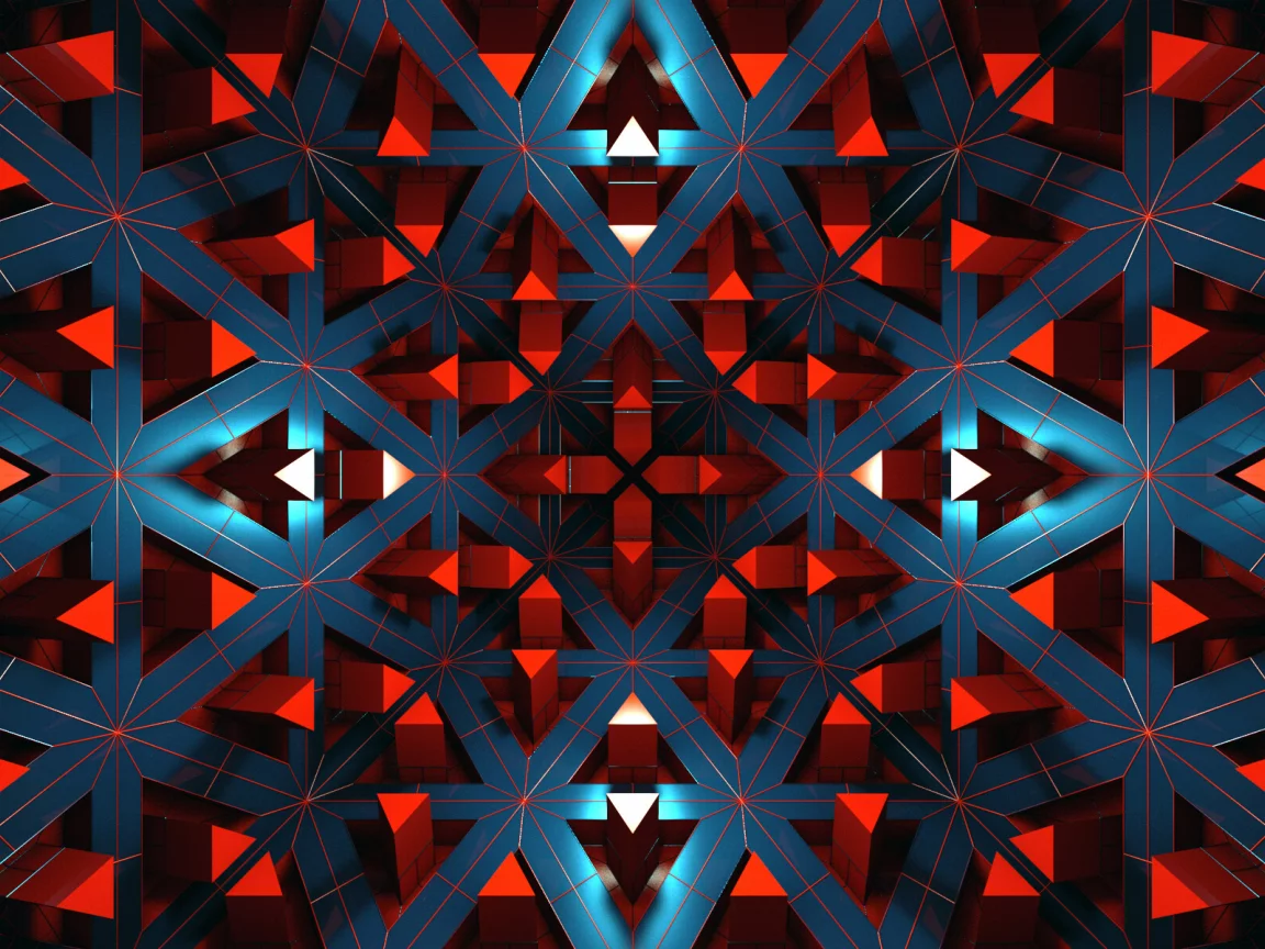 линии, рендеринг, полосы, 3d, красные