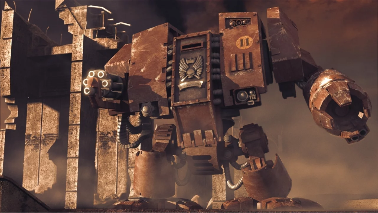  дредноут, warhammer, blood ravens, 40k, dawn of war