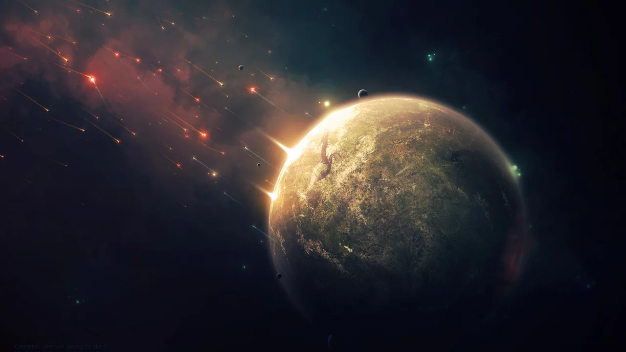 star, planet, brown, sci fi, war, attack and defense, dry