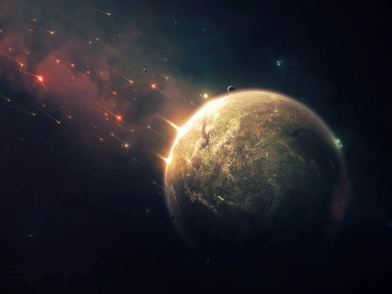 star, planet, brown, sci fi, war, attack and defense, dry