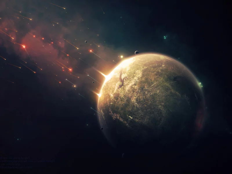 star, planet, brown, sci fi, war, attack and defense, dry