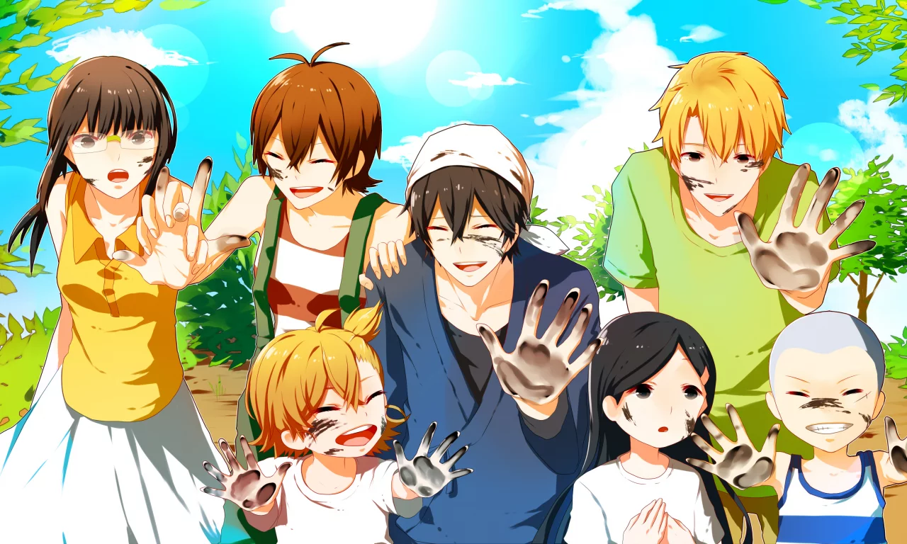 Barakamon, Нару, мива, сэйсю, хироси