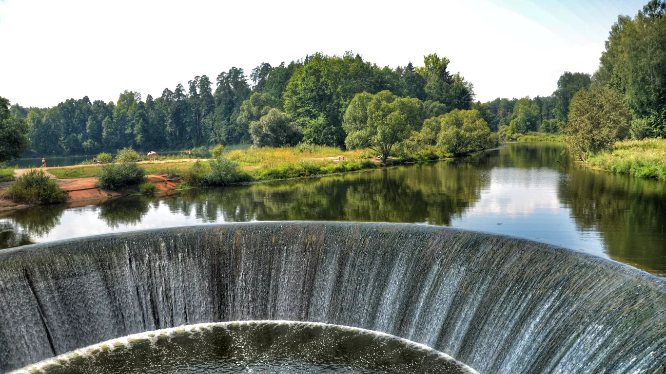 плотина, озеро, река