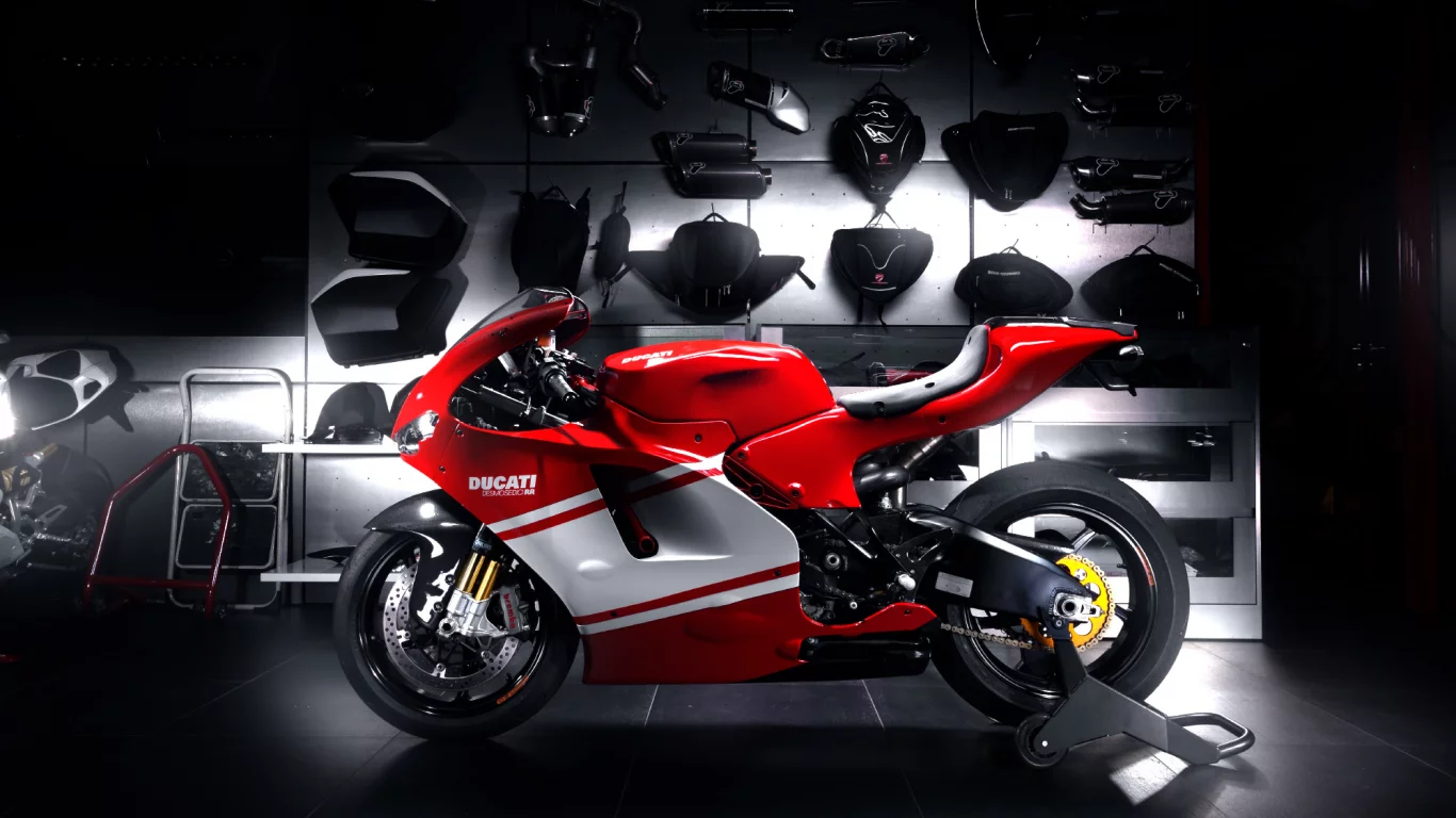 спортивный мотоцикл, спортбайк, ducati, rr, profile, red, desmosedici