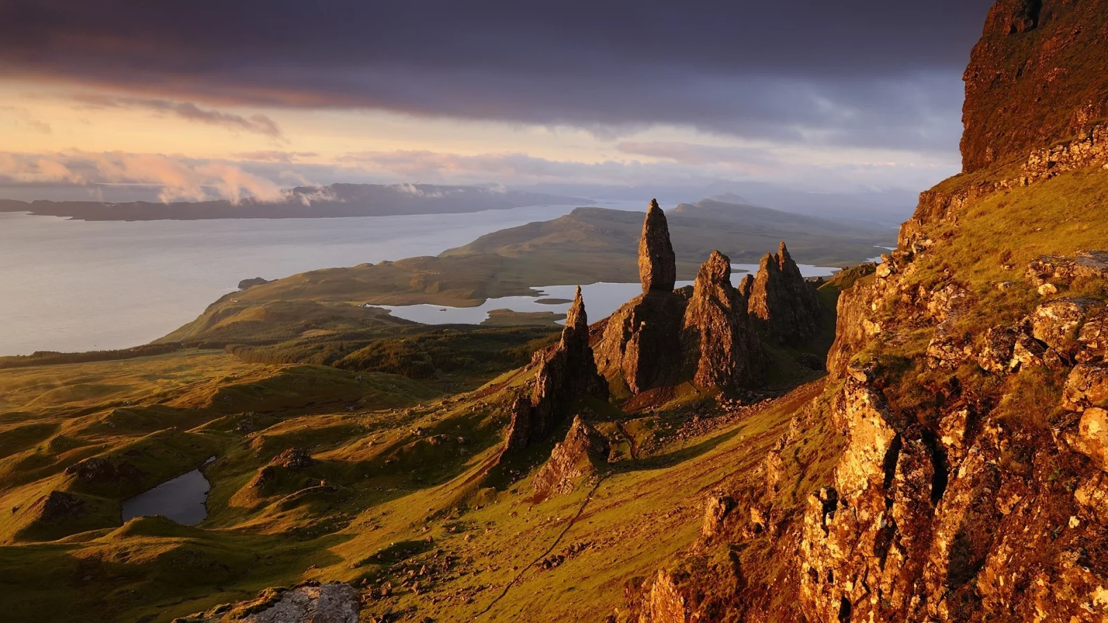 природа, скалы, rocks, горы, шотландия, skye, scotland, europe, вода