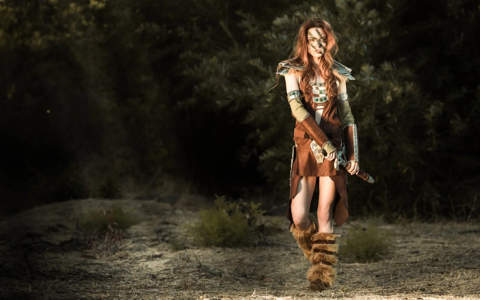 aela, охотница, the elder scrolls, women, cosplay, the elder scrolls v skyrim, эйла