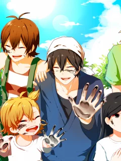 Barakamon, Нару, мива, сэйсю, хироси