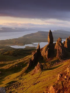 природа, скалы, rocks, горы, шотландия, skye, scotland, europe, вода