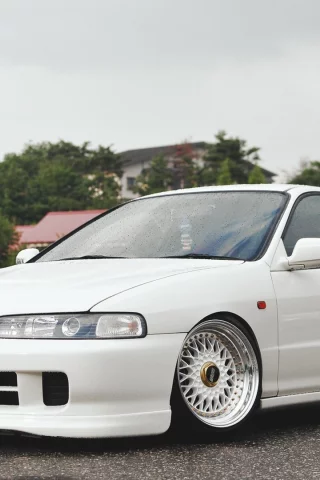 honda integra, wallpapers, white, stance, japan, type r, car, tuning, automobile