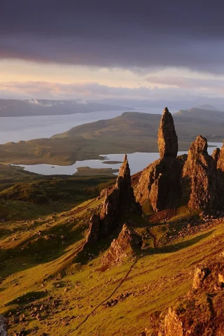 природа, скалы, rocks, горы, шотландия, skye, scotland, europe, вода