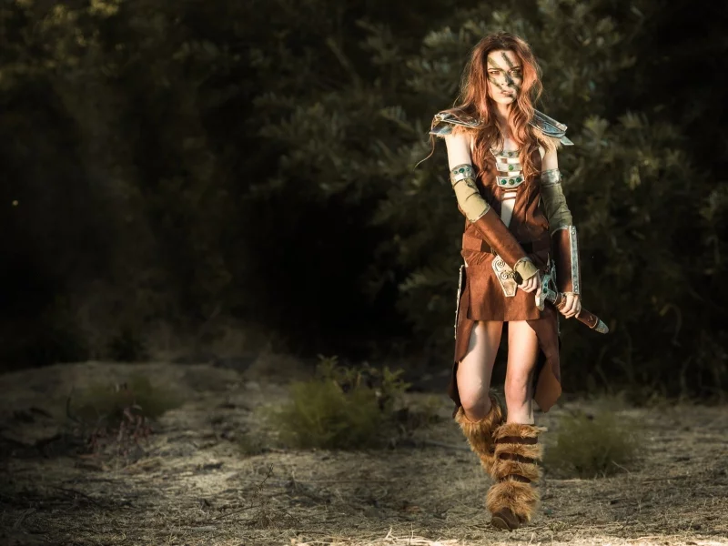aela, охотница, the elder scrolls, women, cosplay, the elder scrolls v skyrim, эйла