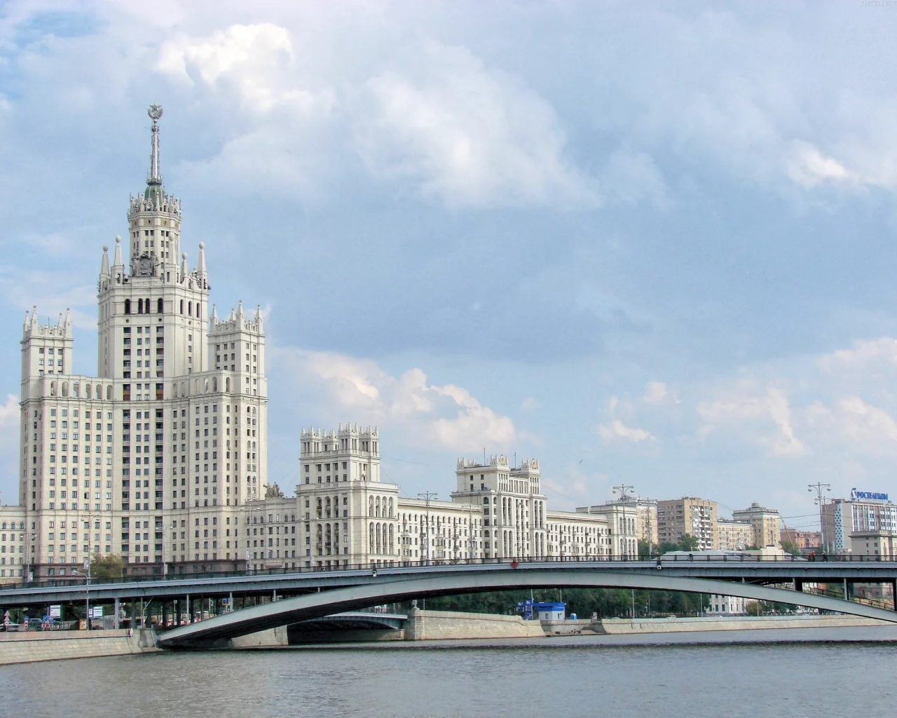 москва, россия, высотка, рф, столица, река, дом, здания