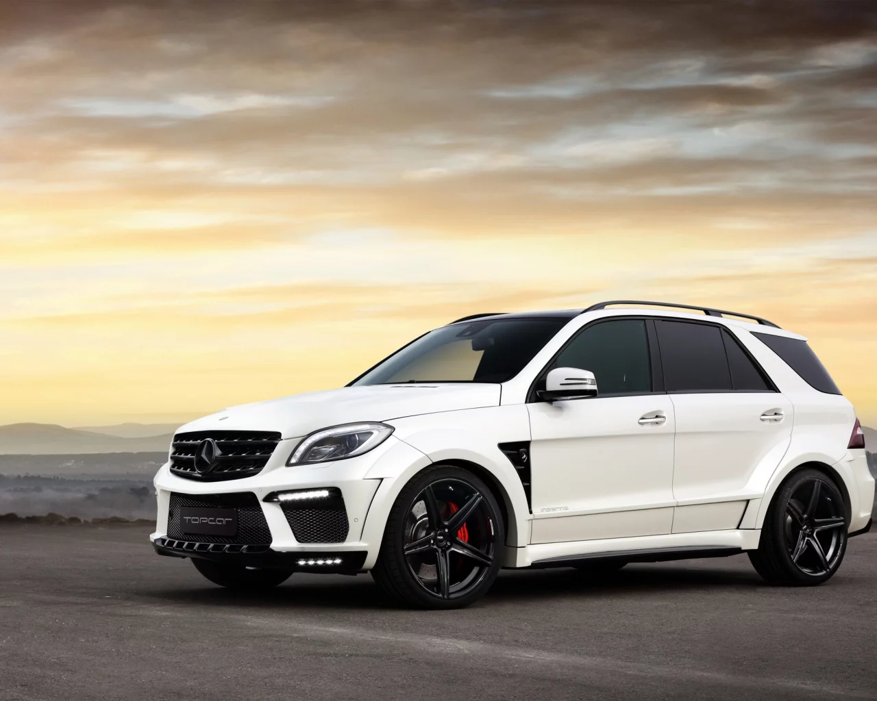 amg, mercedes-benz ml63, topcar, тюнинг, автомобиль, white, inferno