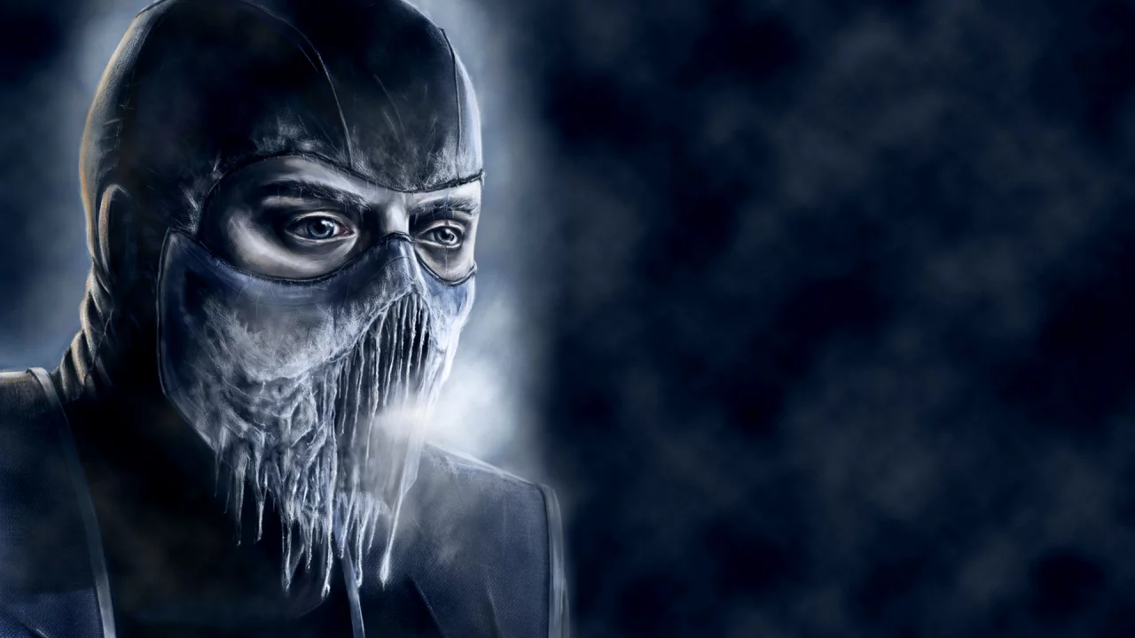 саб-зиро, mortal kombat, холод, синий, sub-zero, лед