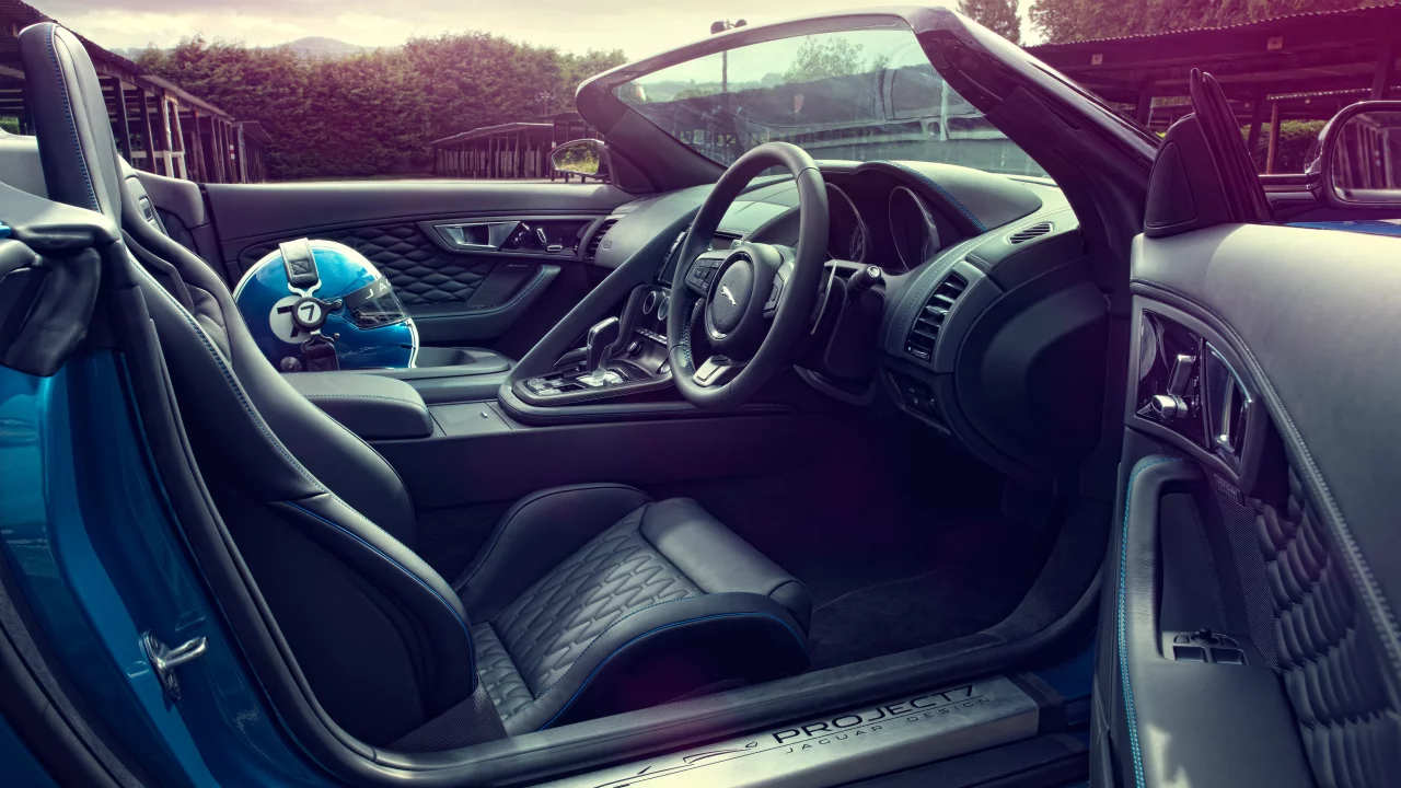 ягуар, project 7, concept, сиденья, шлем, салон, jaguar, авто