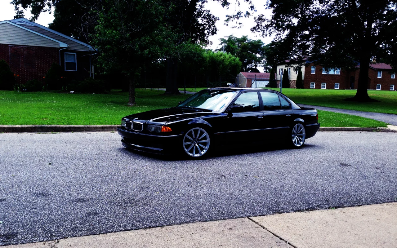 750il, черная, e38, бумер, bmw, бмв