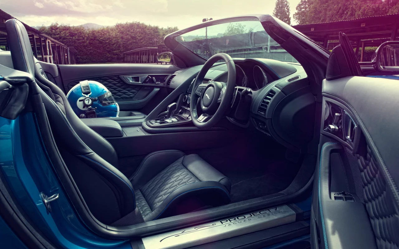 ягуар, project 7, concept, сиденья, шлем, салон, jaguar, авто