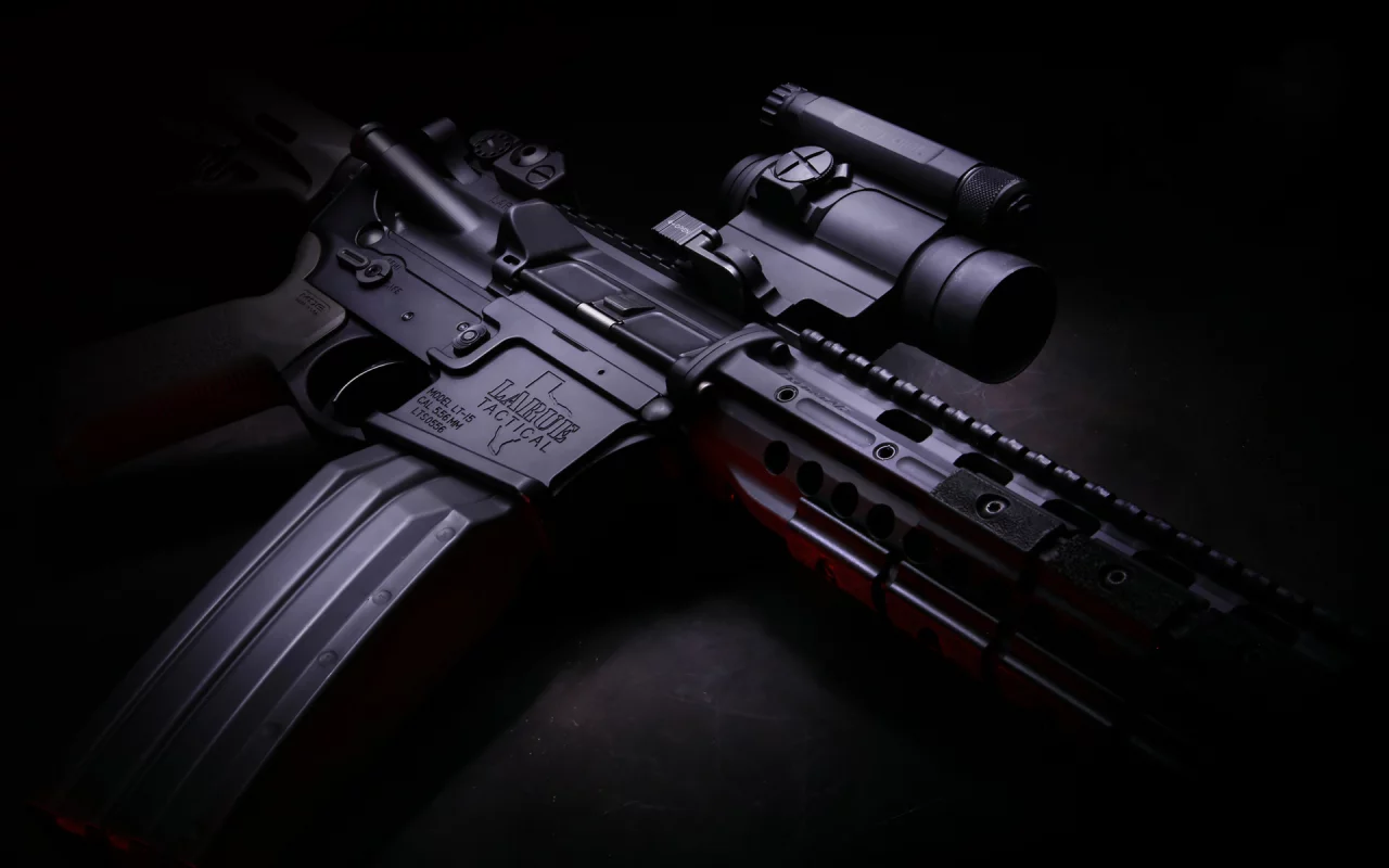 оружие, оптика, larue tactical, магазин, карабин, полумрак, m4