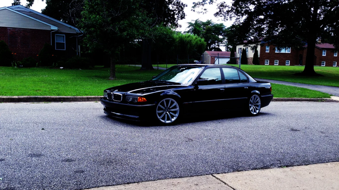 750il, черная, e38, бумер, bmw, бмв