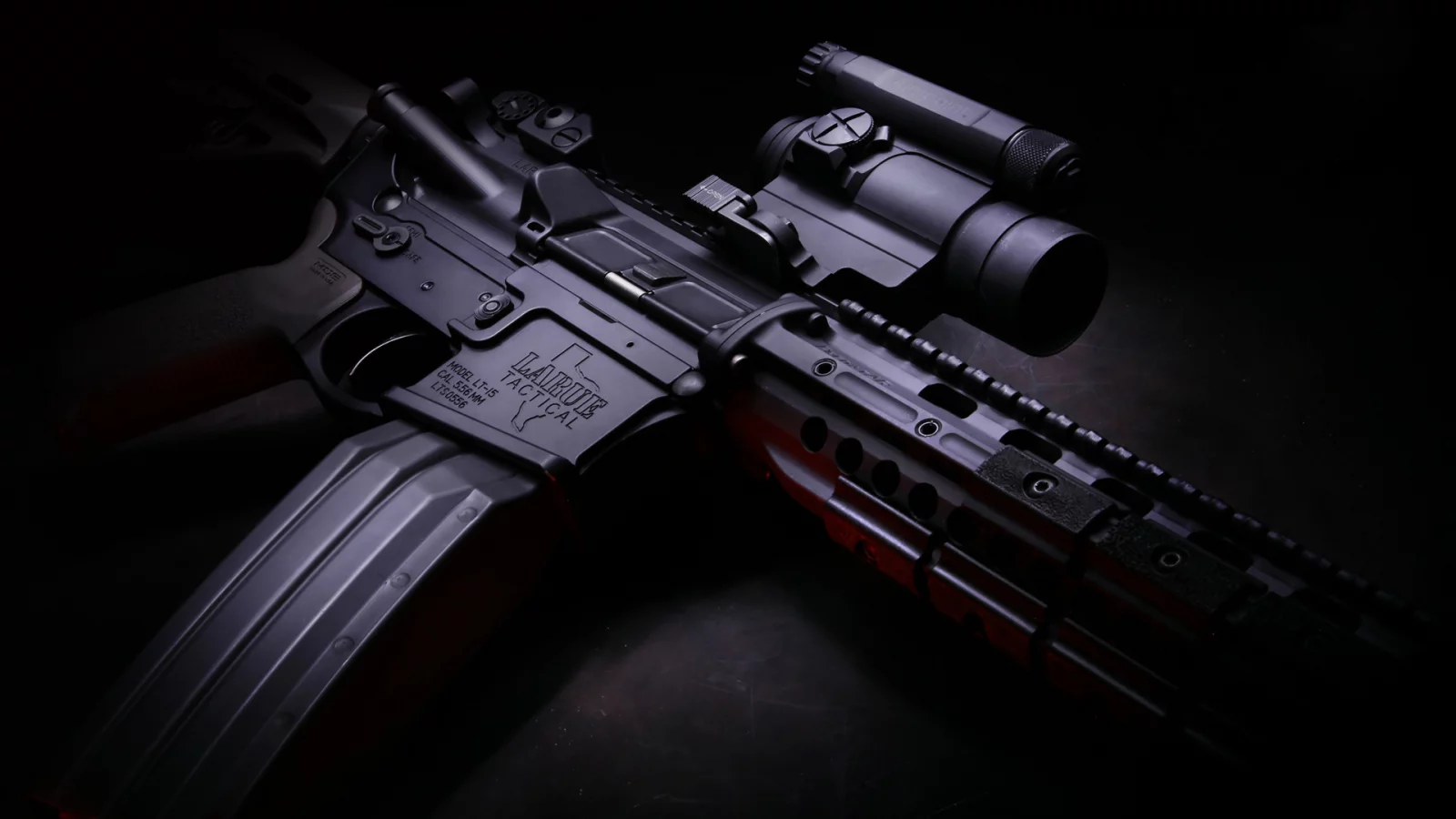 оружие, оптика, larue tactical, магазин, карабин, полумрак, m4