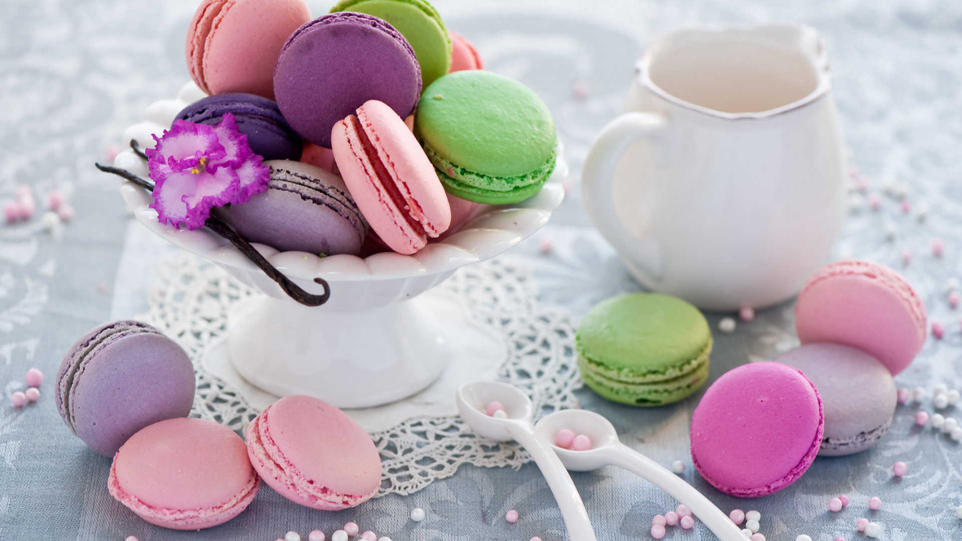 Разноцветное печенье macarons рецепт