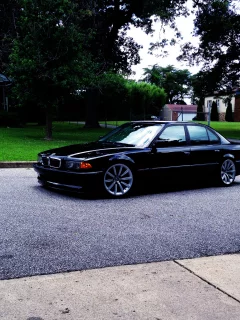 750il, черная, e38, бумер, bmw, бмв