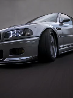 silvery, m3, бмв, e46, bmw, speed, серебристый, отражение