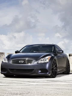литье, купе, infiniti, небо, g37s