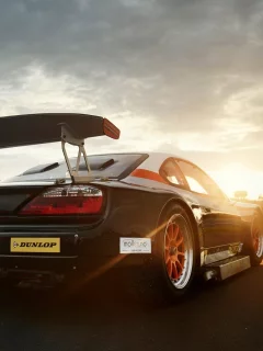  дрифт, закат, трасса, speedhunters, drirt, tuning, silvia, nissan, небо