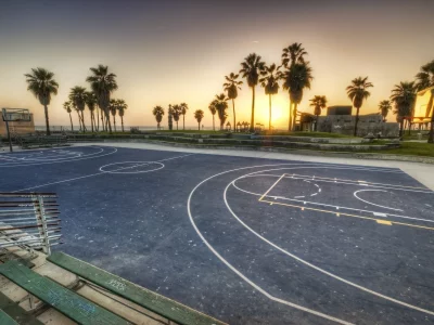basketball, court