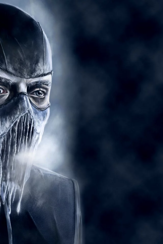 саб-зиро, mortal kombat, холод, синий, sub-zero, лед