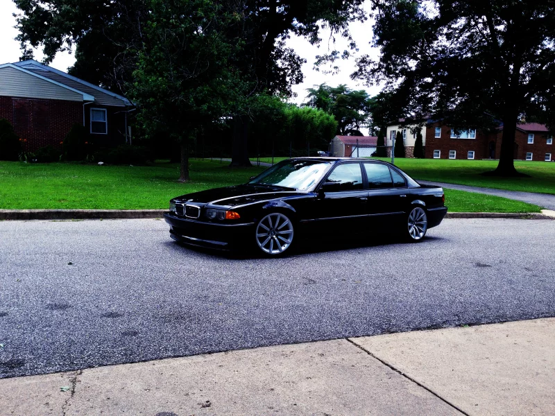 750il, черная, e38, бумер, bmw, бмв