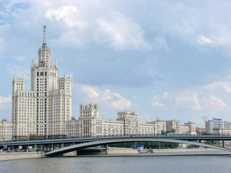 москва, россия, высотка, рф, столица, река, дом, здания