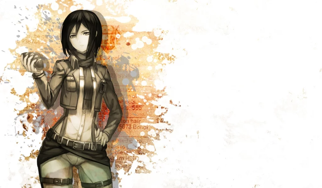 микаса, attack on titan, атака титанов, девушка, mikasa