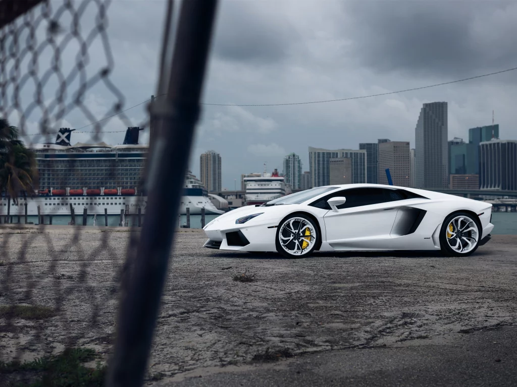 lamborghini, white, vellano mc customs, aventador