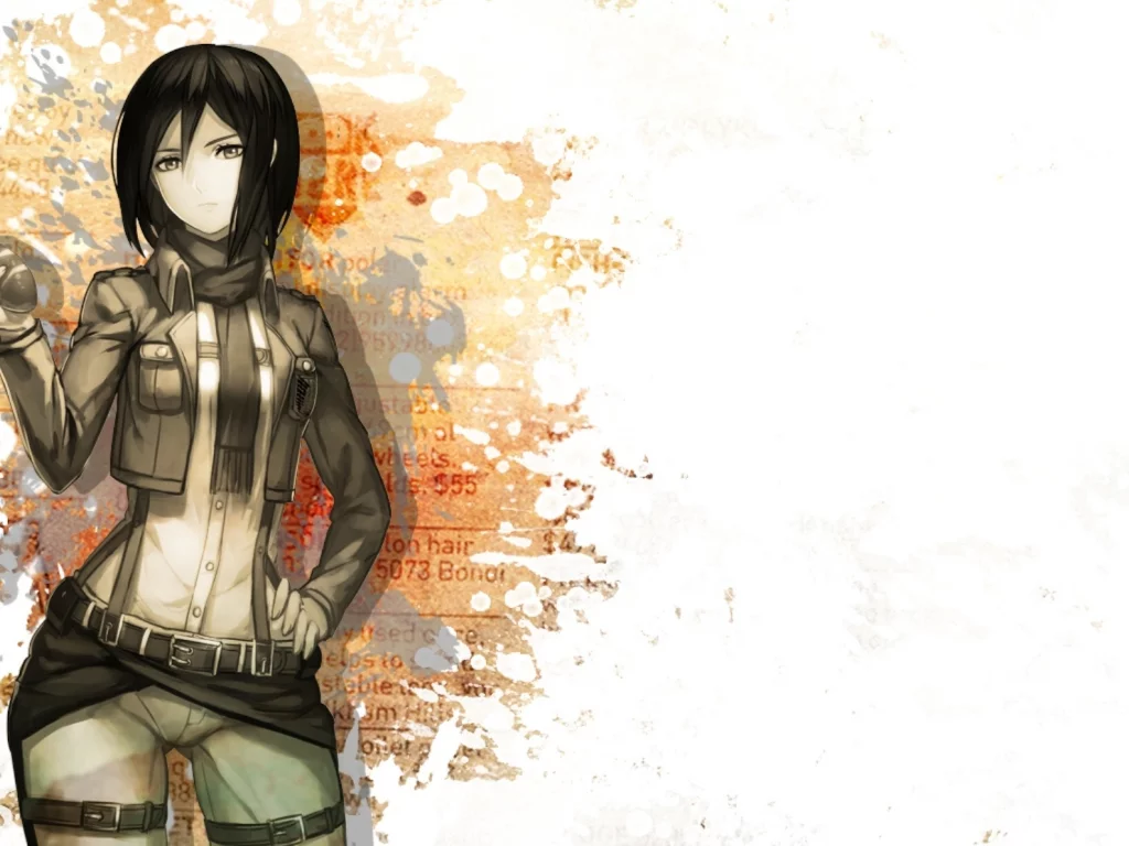 микаса, attack on titan, атака титанов, девушка, mikasa