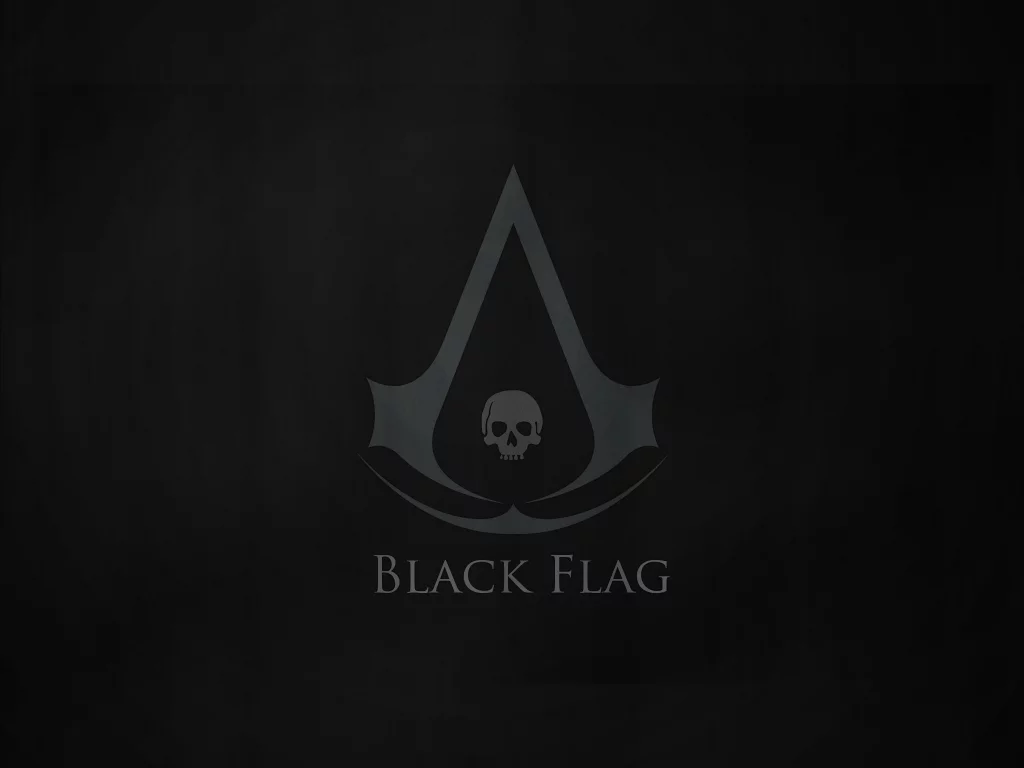 creed, 4, assassins, flag, black