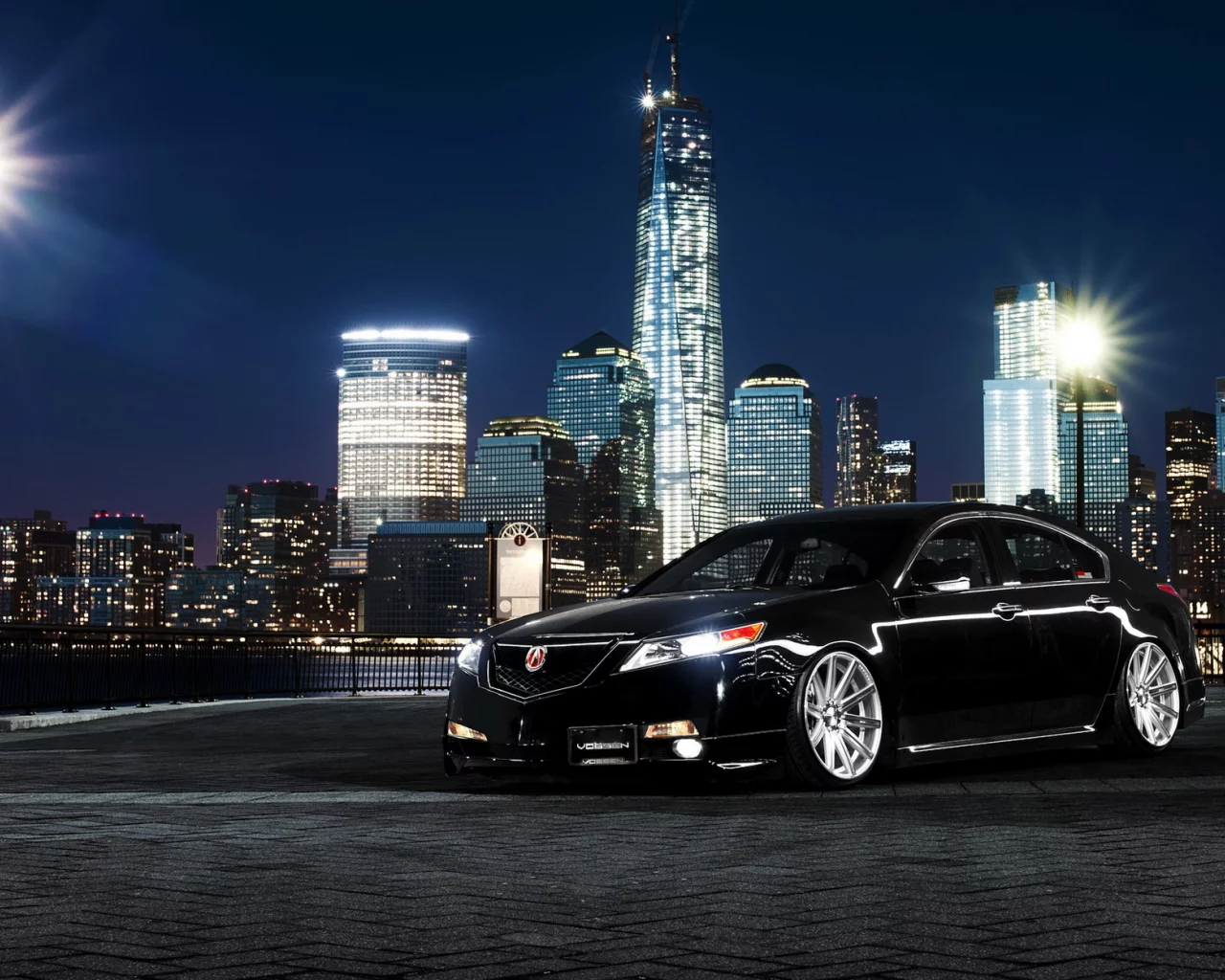 ночь, car, acura tl, город, акура, тюнинг