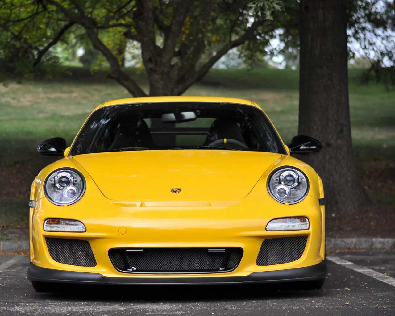 porsche, желтый, порше, porsche gt3 rs 4