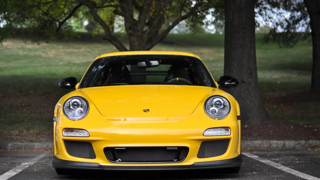 porsche, желтый, порше, porsche gt3 rs 4